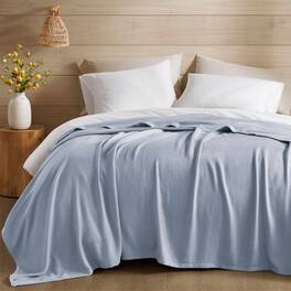 Gracie Mills - Kaelith Bamboo Cotton Rayon Blanket Textured - Light Blue