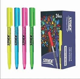 Stride - StrideBrite Stick Highlighters, Chisel Tip, 24/Pack - Assorted Colors
