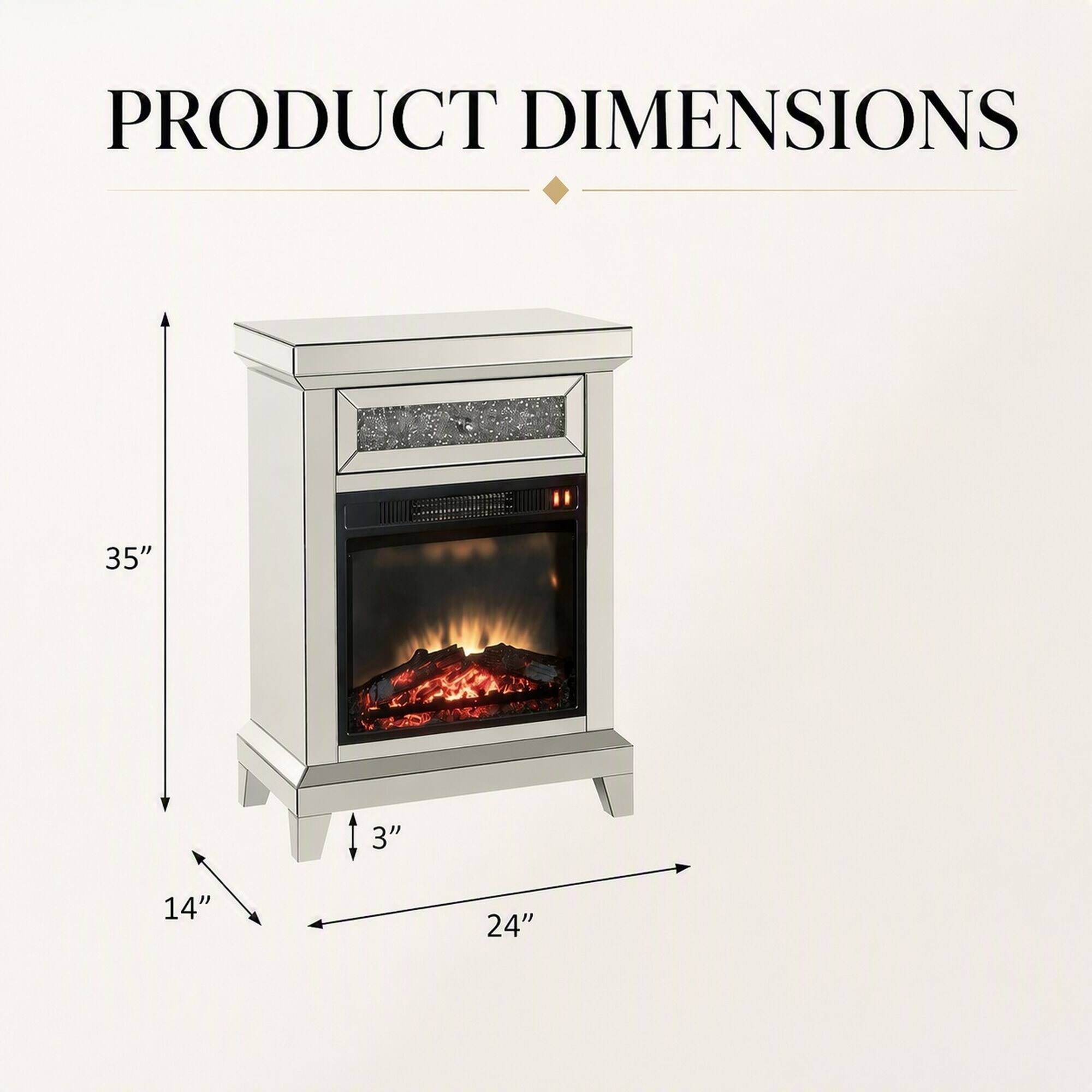 PRODUCT DIMENSIONS
35"
3"
14"
24"