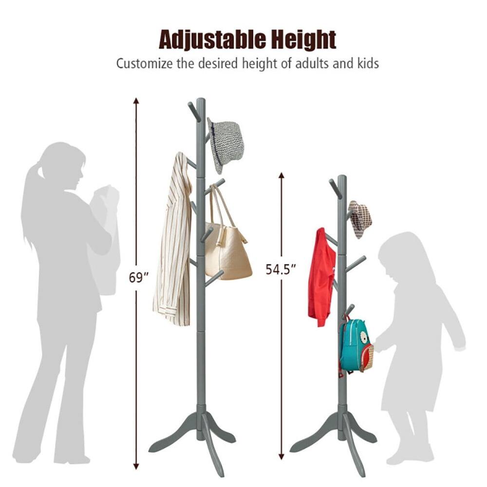 Adjustable Height  
Customize the desired height of adults and kids  
69"  
54.5"
