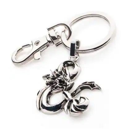 Front. SalesOne LLC - Dungeons & Dragons Ampersand Metal Keychain - Purple.