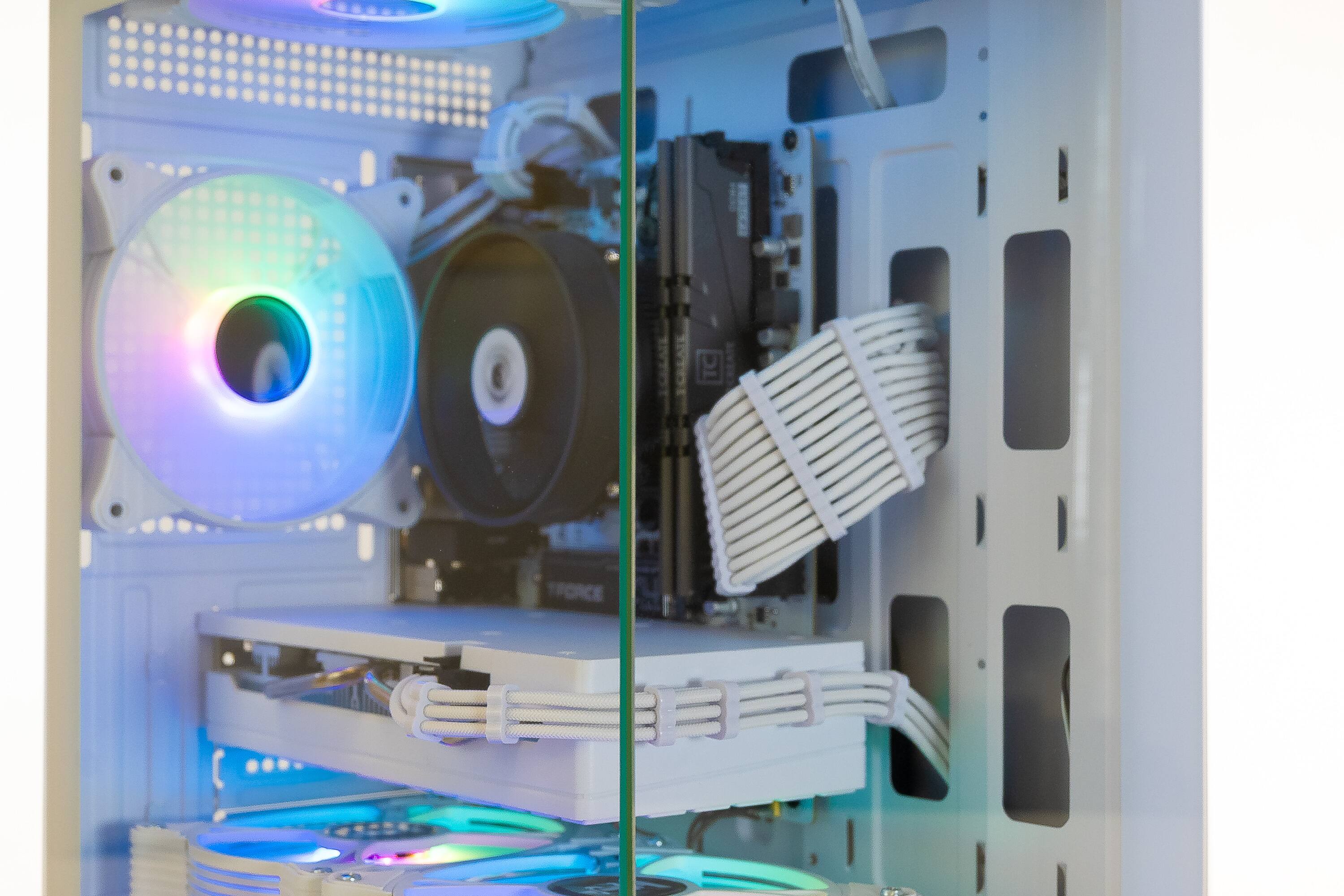 Angle. ViprTech - ViprTech Stryker Gaming PC - Intel i5-9400F (4.1GHz), GTX 1660 Super 6GB, 16GB DDR4, 1TB SSD, Computer Desktop, White - White.