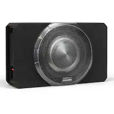 Front. Alpine - Alpine PWV-SB10 10" BassRev™ Powered Subwoofer Enclosure - Black/Gray.