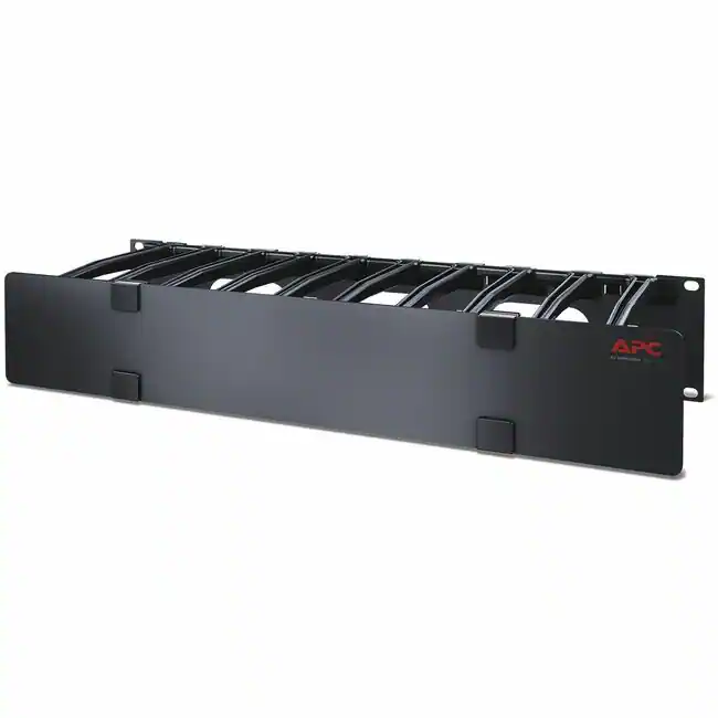 Cpu Back Side Front Side APC NetShelter Cable Management, Horizontal Cable Manager, 2U, Single ...