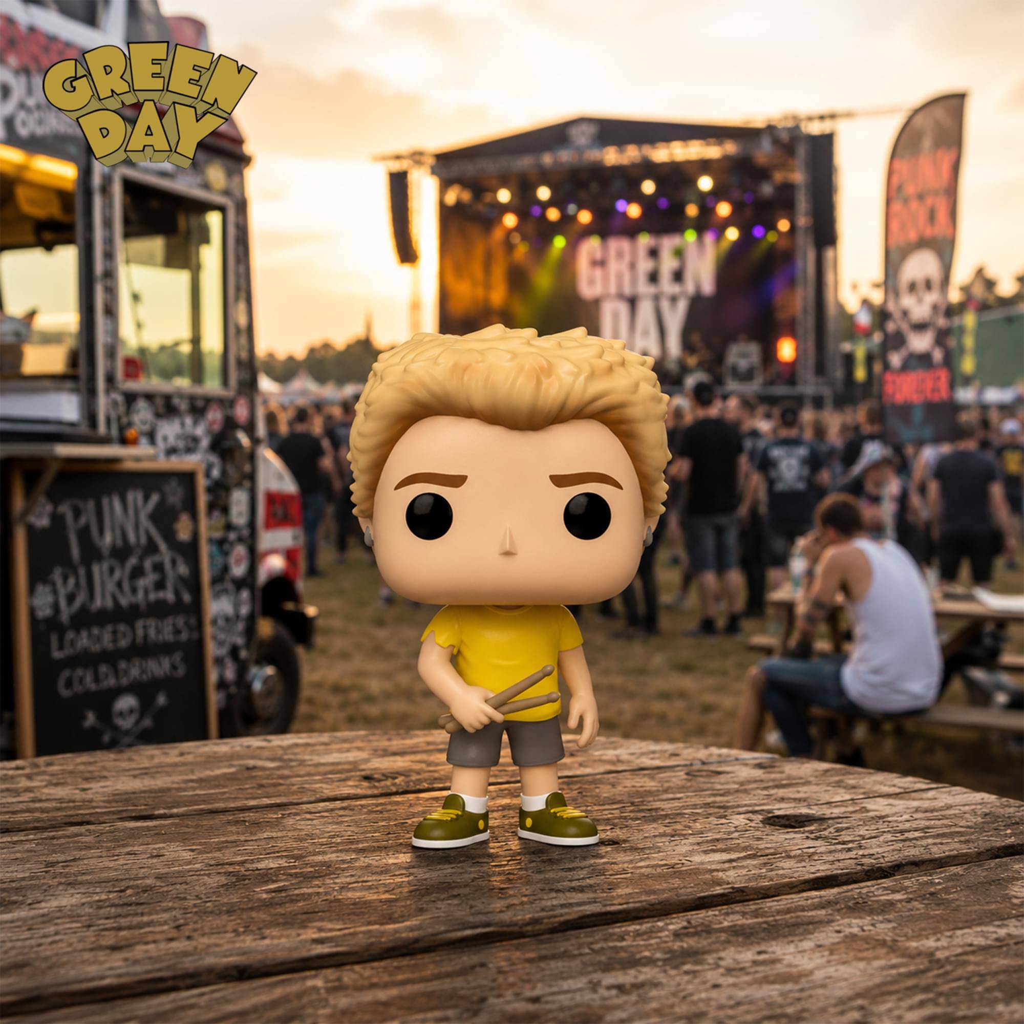 GREEN DAY  
GREEN DAY  
PUNK BURGER LOADED FRIES COLD DRINKS