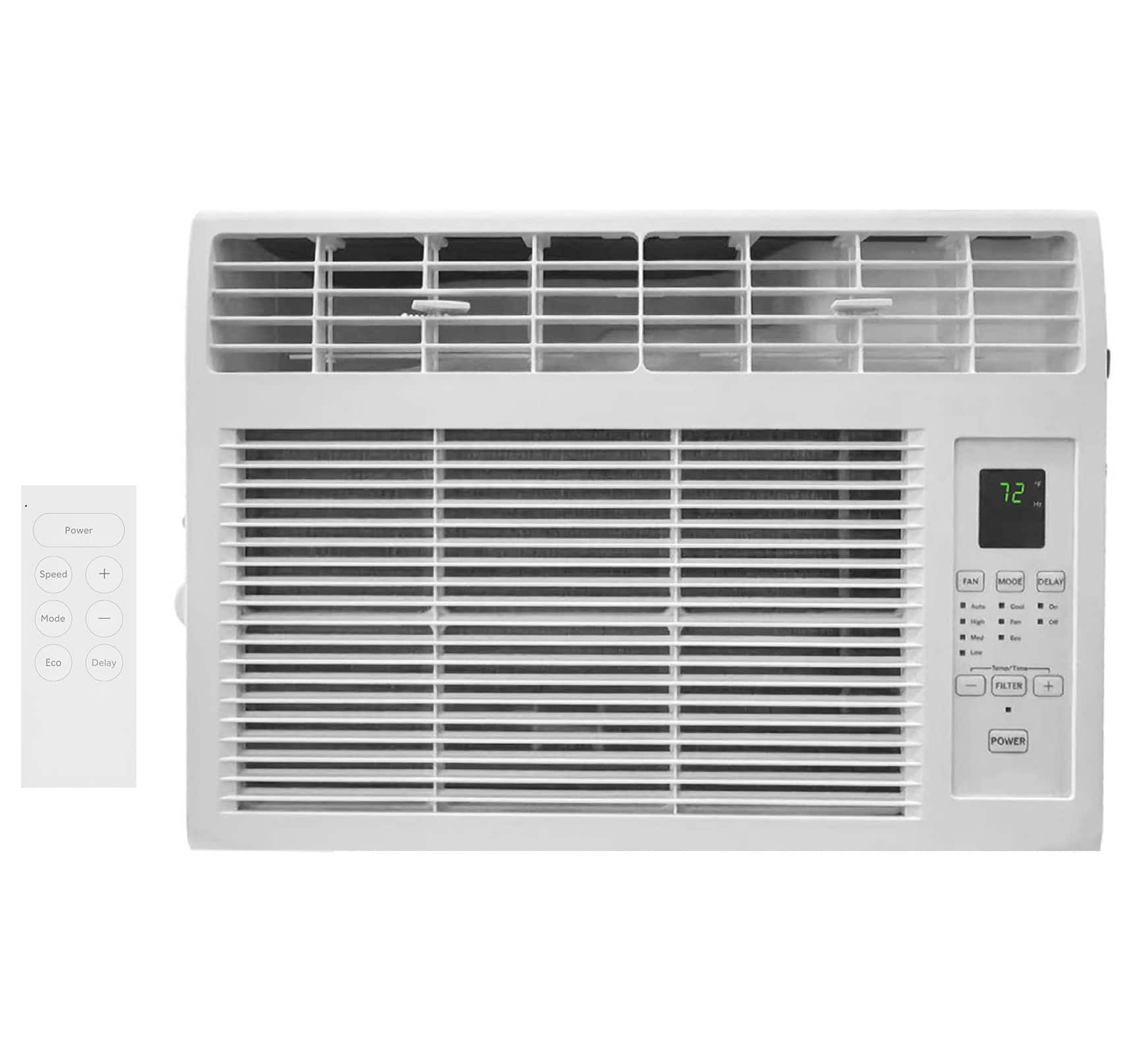 Winado - 6000BTU 115V 530W Window Air Conditioner ABS Window Type Refrigeration/Energy Saving/Fan/Dehumidification/Portable All - White