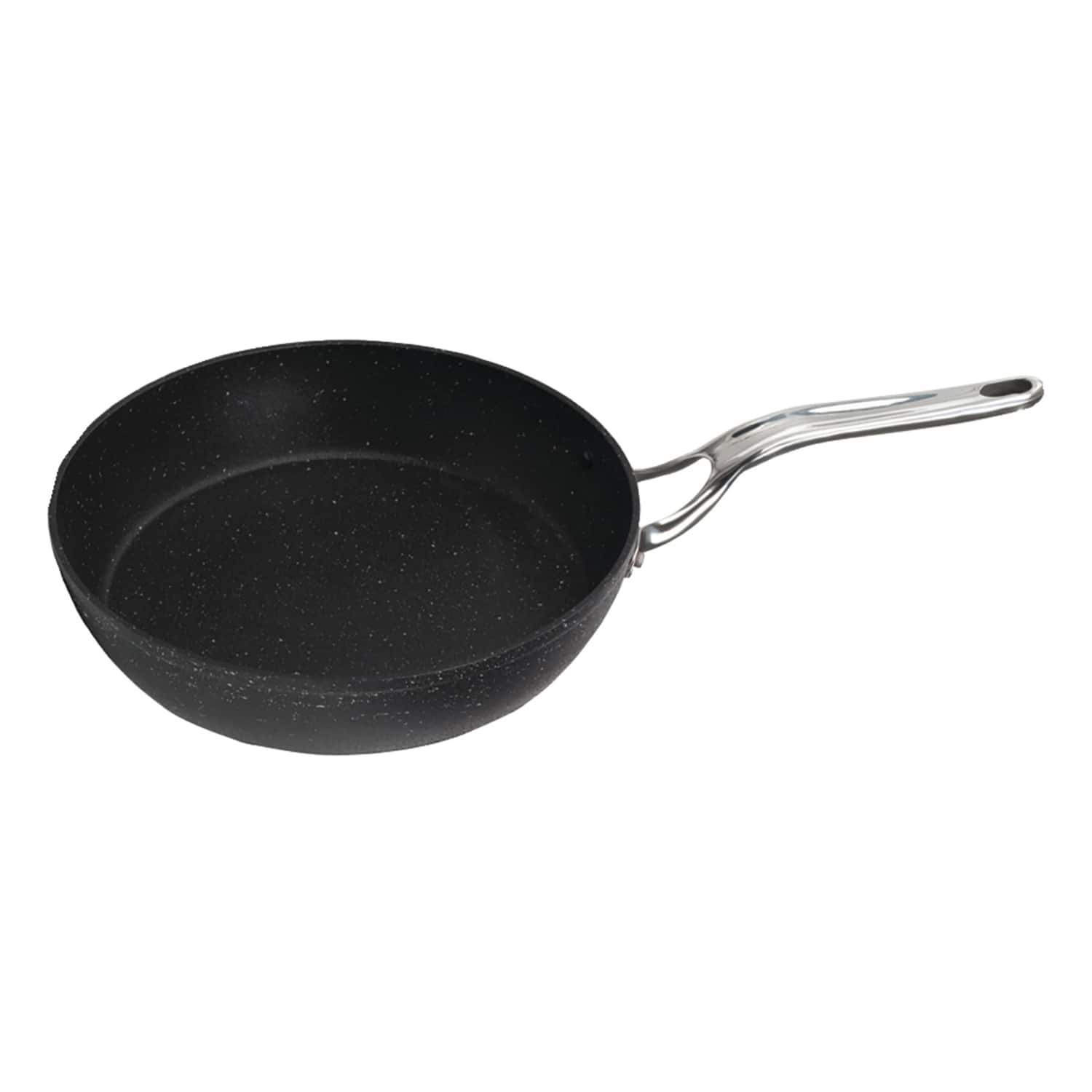 060310-006-0000 The Rock By Starfrit Fry Pan With Stainless Steel Handle (8 In.) - Black