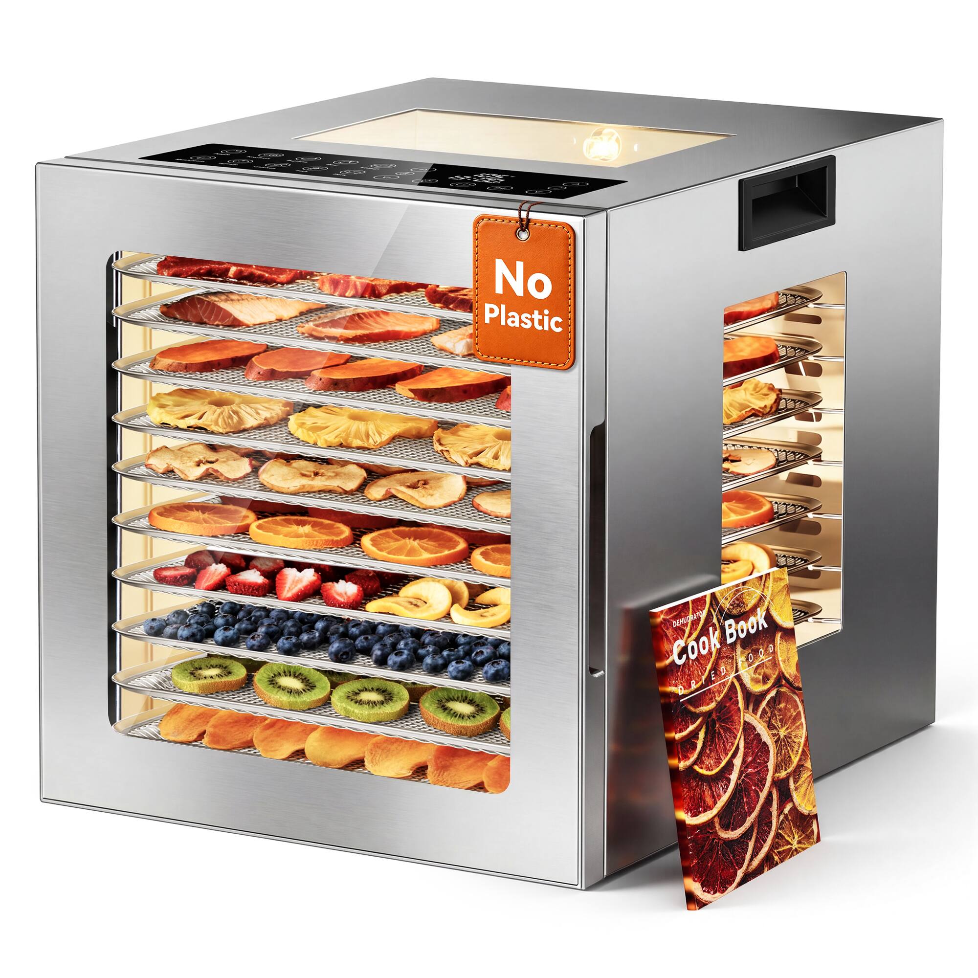 No Plastic  
DEHYDRATOR  
Book  
Cook  
ORIEDICORD