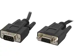 Cables to Go - C2G 52032 DB9 M/F Serial RS232 Extension Cable, Black (15 Feet, 4.57 Meters)