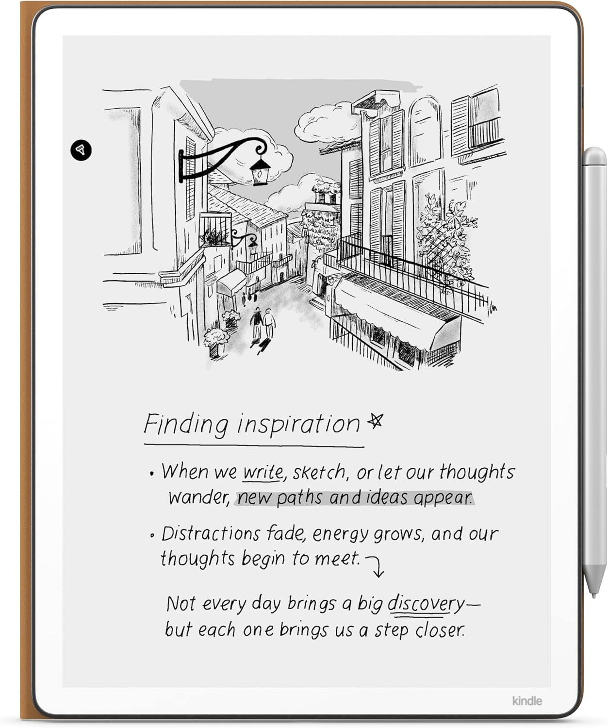 Finding inspiration

- When we write, sketch, or let our thoughts wander, new paths and ideas appear.
- Distractions fade, energy grows, and our thoughts begin to meet.

Not every day brings a big discovery— but each one brings us a step closer.