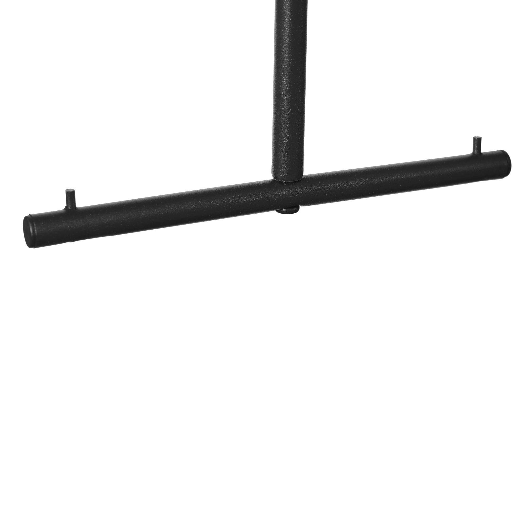 Alt View 6. Furinno - Wyatt Industrial Style Garment Rack with Wood Shelves, Antique Espresso - Antique Espresso.