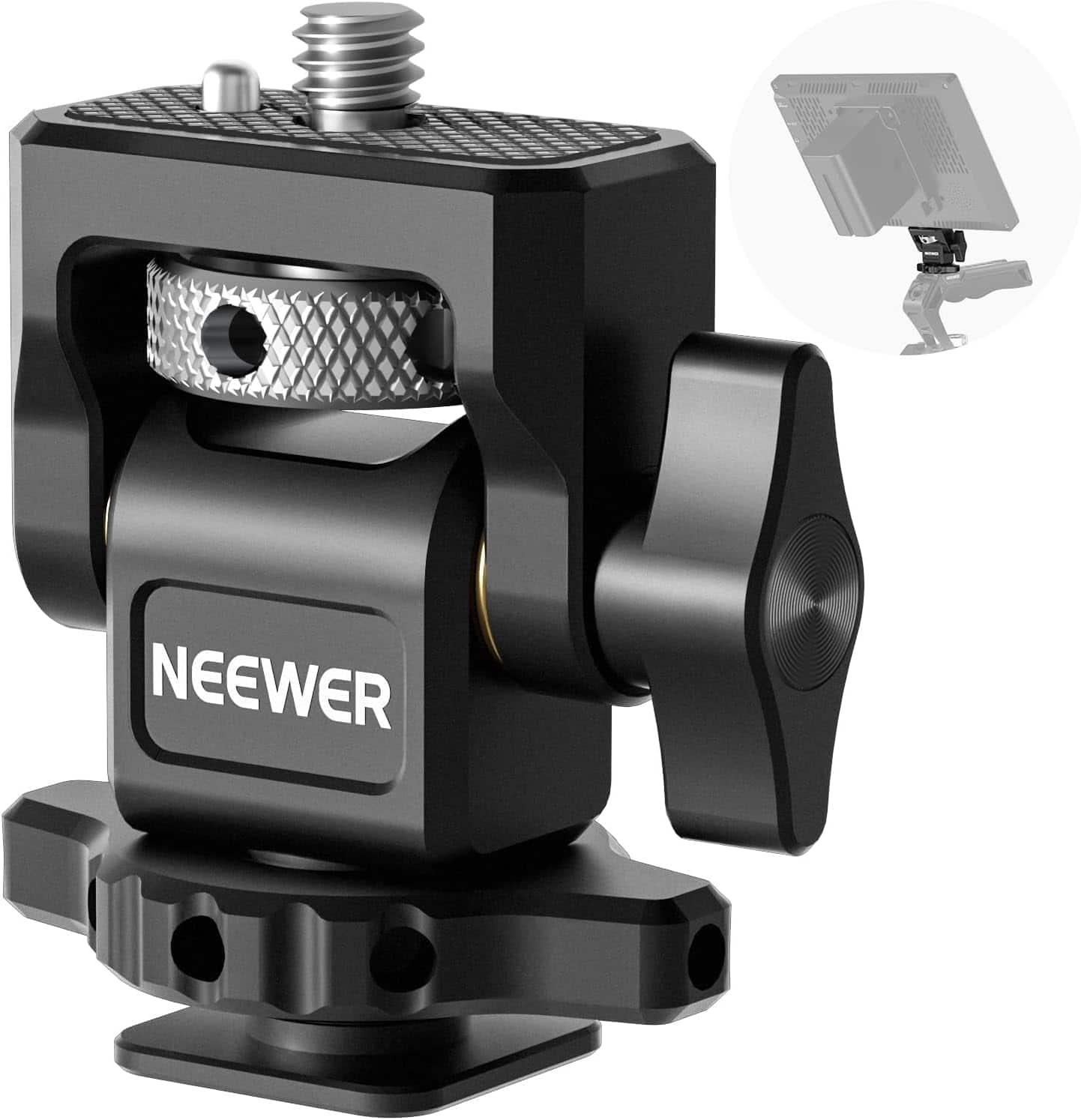 Neewer - Field Monitor Mount with Cold Shoe & Anti-Twist Screw - 360° Damping Arm for Atomos Ninja V - Black price history on PriceWatchPro
