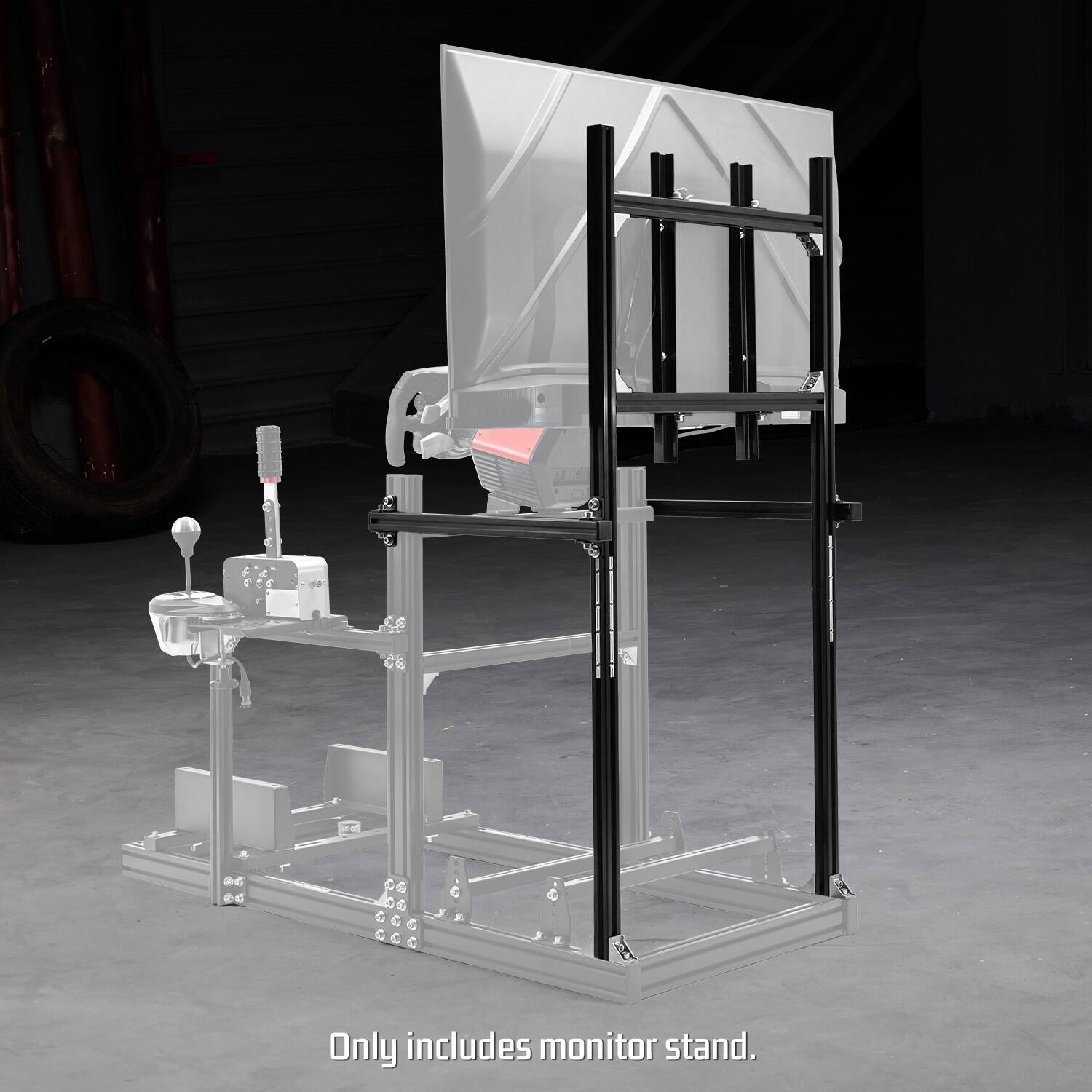 Only includes monitor stand.