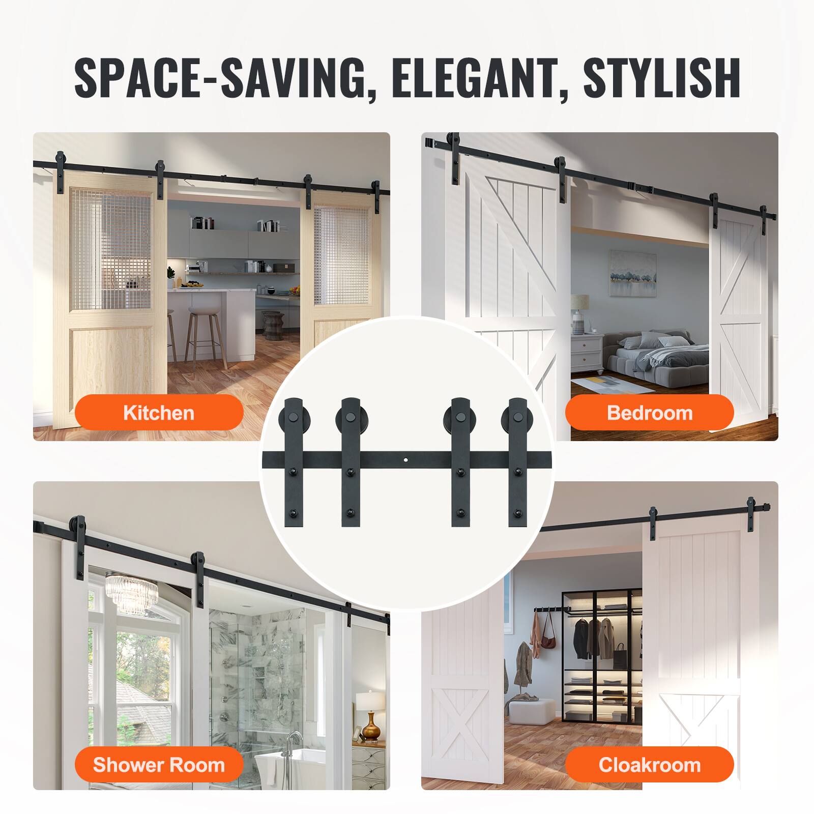 SPACE-SAVING, ELEGANT, STYLISH

Kitchen  
Bedroom  
Shower Room  
Cloakroom