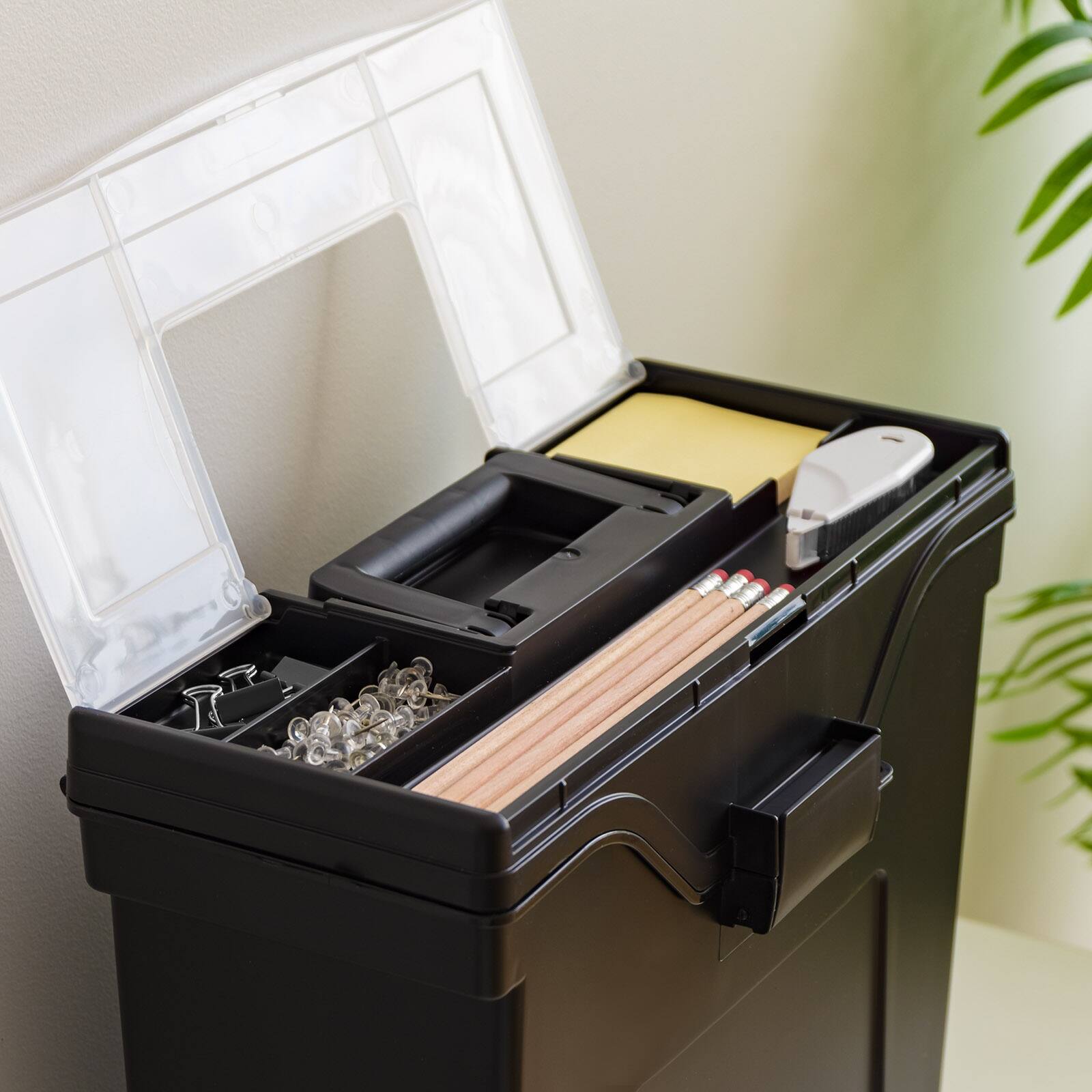 Alt View 6. IRIS USA - IRIS USA Portable Letter Size File Box with Handle for Hanging Folders.
