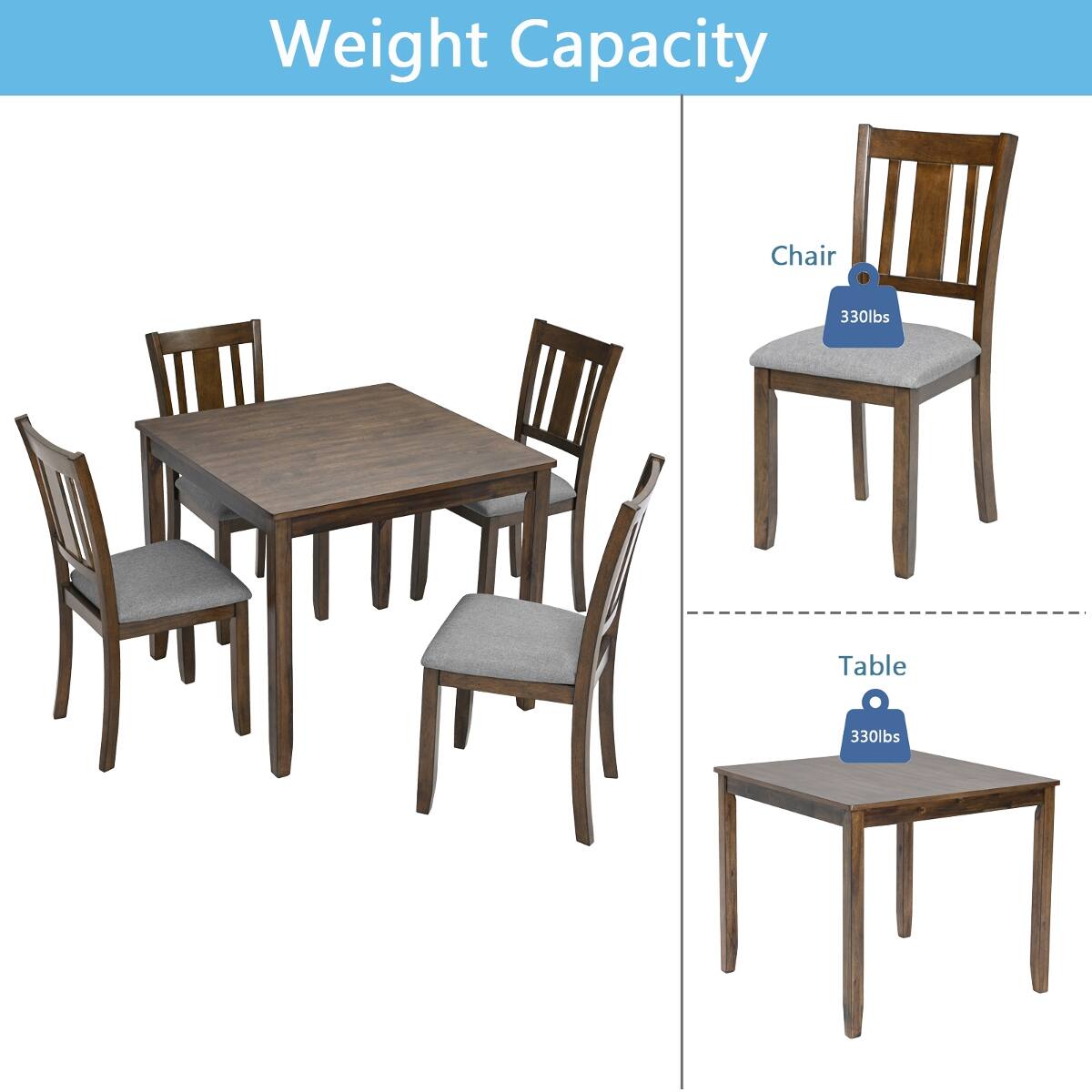 Weight Capacity

Chair
330lbs

Table
330lbs