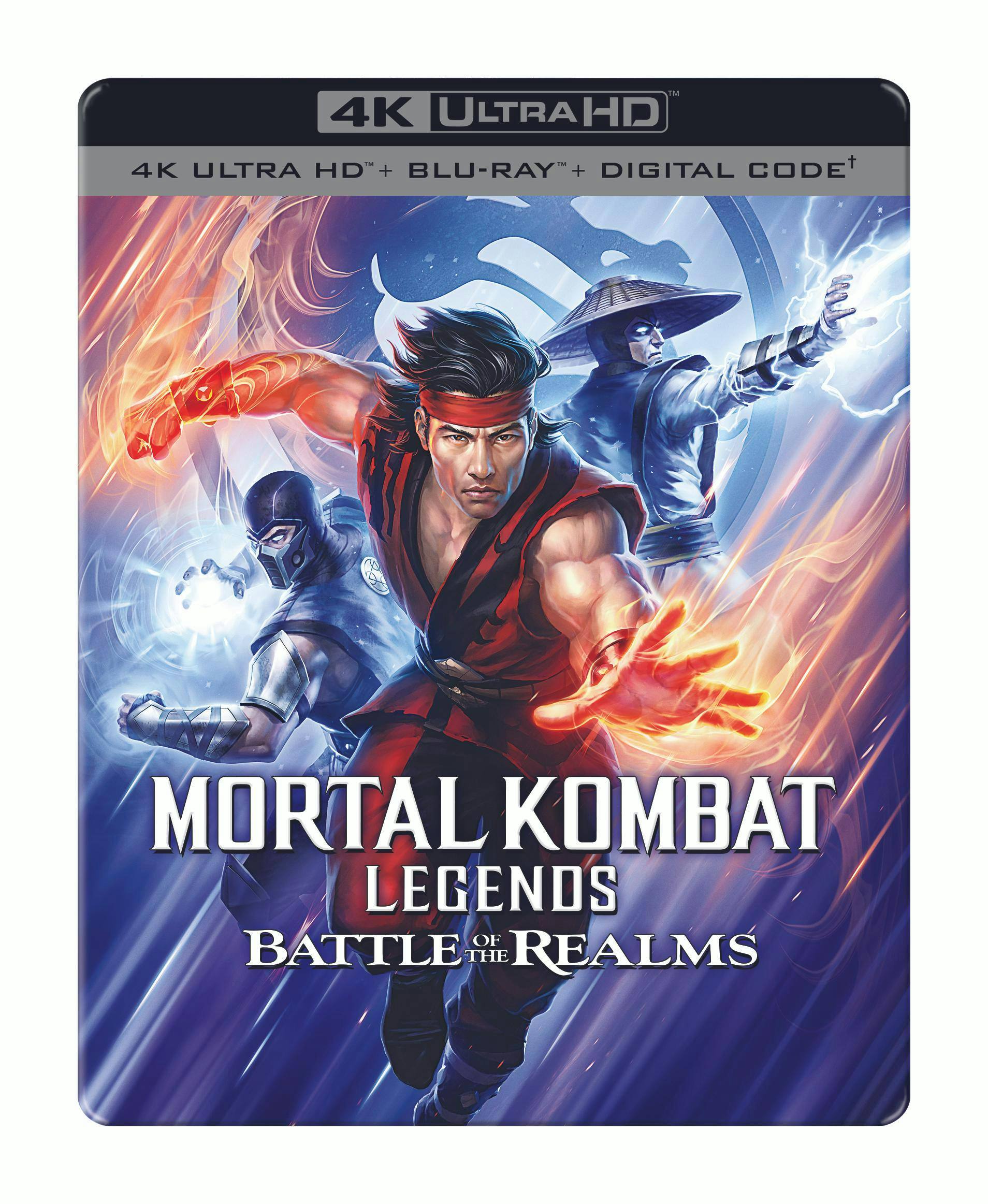 Front. Mortal Kombat Legends: Battle of the Realms (Limited Edition 4K Ultra HD Steelbook + Blu-ray) [UHD].