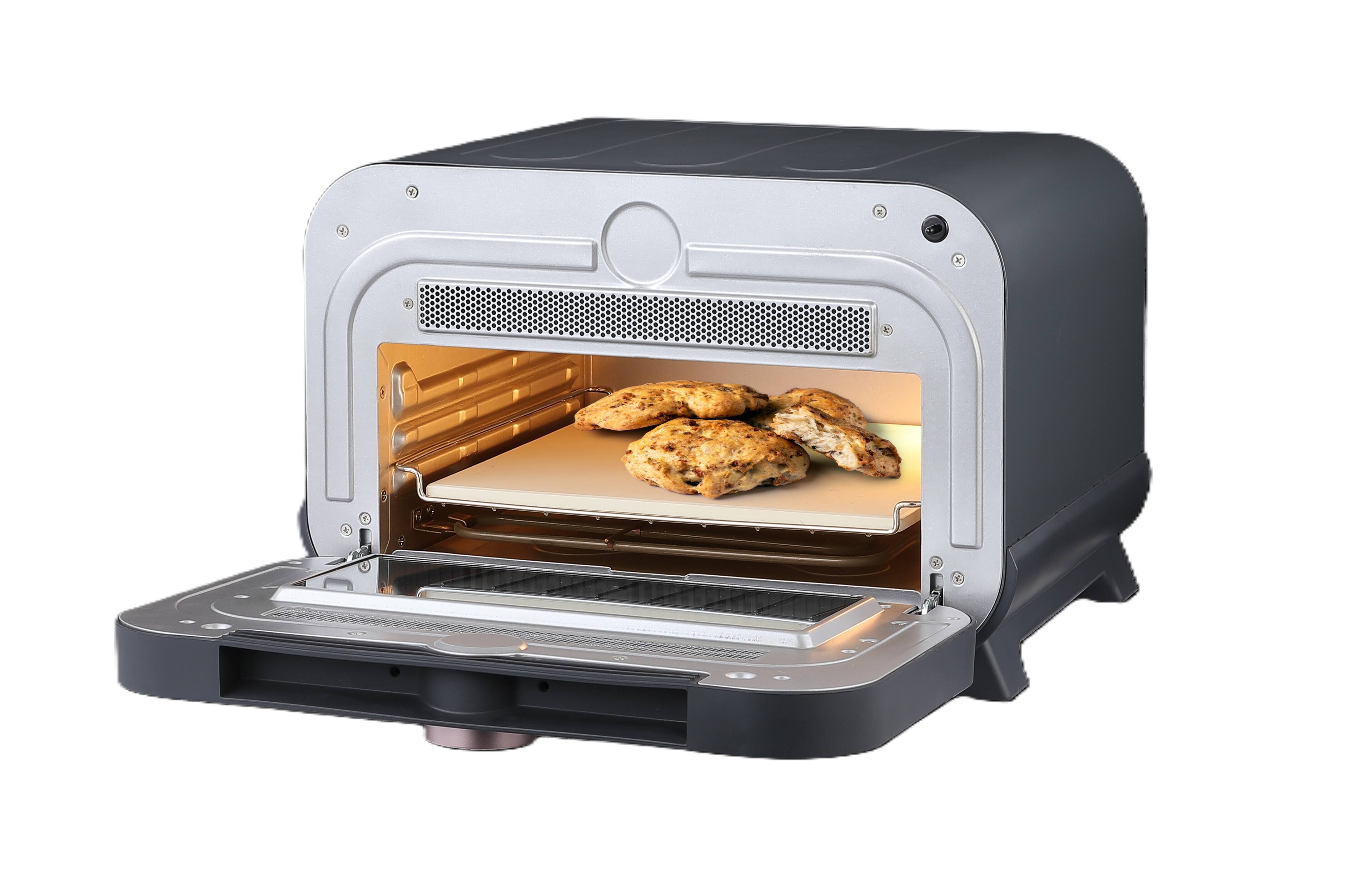 Alt View 3. Livwell - Touch IQ  Indoor/Outdoor Air Fryer Pizza Oven - Matte Gray.