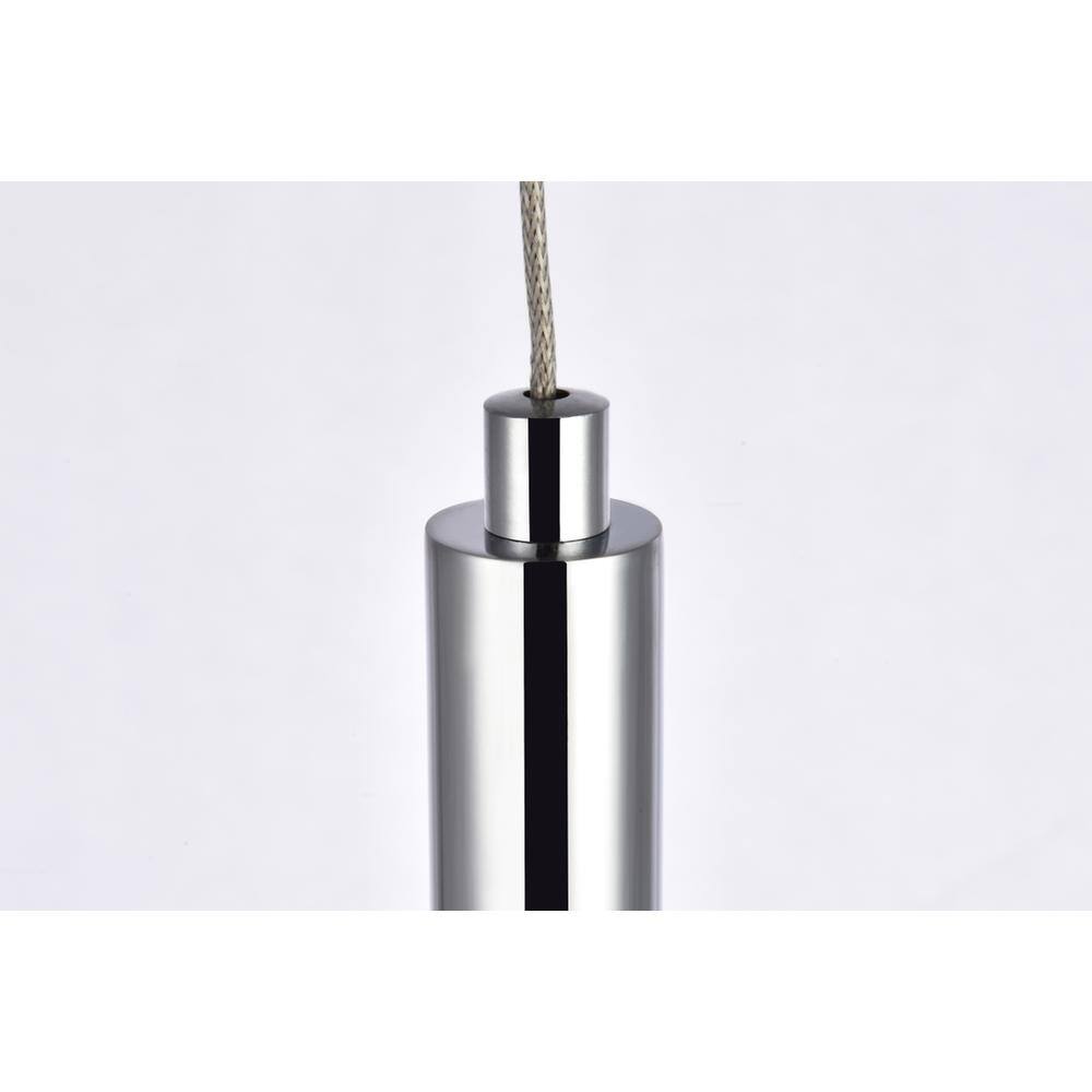 Alt View 3. Elegant Lighting - Ruelle 1 light Chrome Pendant - Chrome.