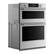 Angle. KitchenAid - 30-inch Smart Built-In Electric Double Wall Combination with Microwave and Assisted Cooking Modes - PrintShield Stainless.