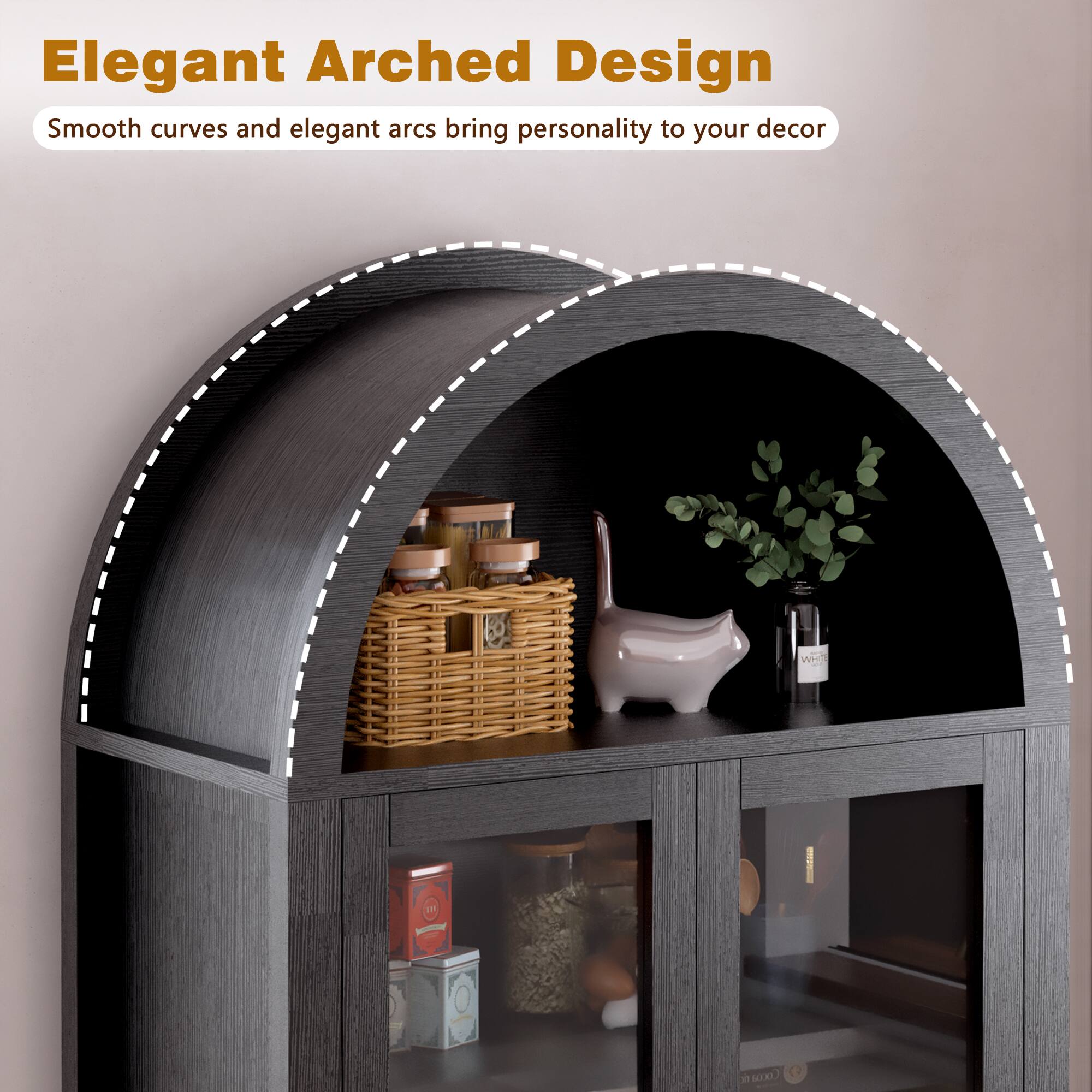 Elegant Arched Design

Smooth curves and elegant arcs bring personality to your decor