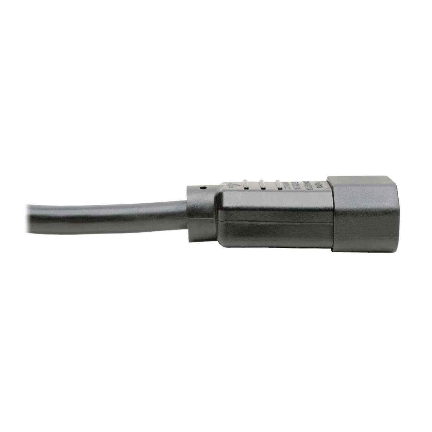 Back. Tripp Lite - Tripp Lite By Eaton P005-006 Heavy-duty Pdu C13-to-c14 Power Cord, 6 Ft., P005-006 - Black.