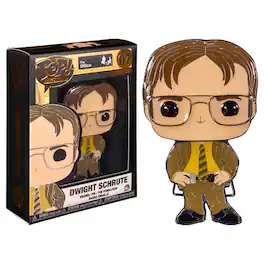 The Office 3 Inch Funko POP Pin | Dwight Shrute - Brown