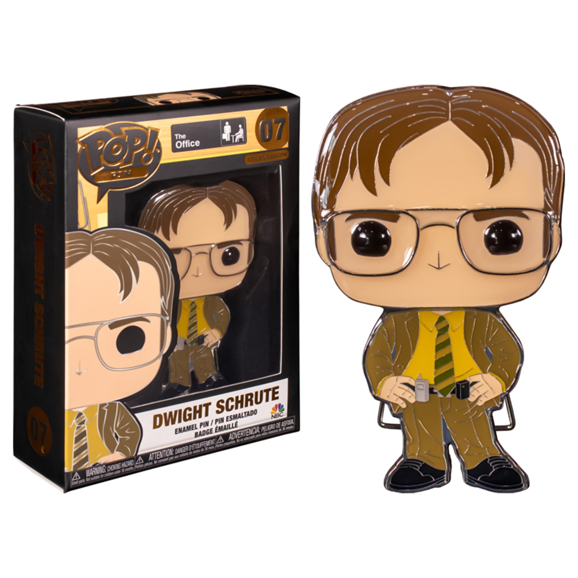 The Office 3 Inch Funko POP Pin | Dwight Shrute