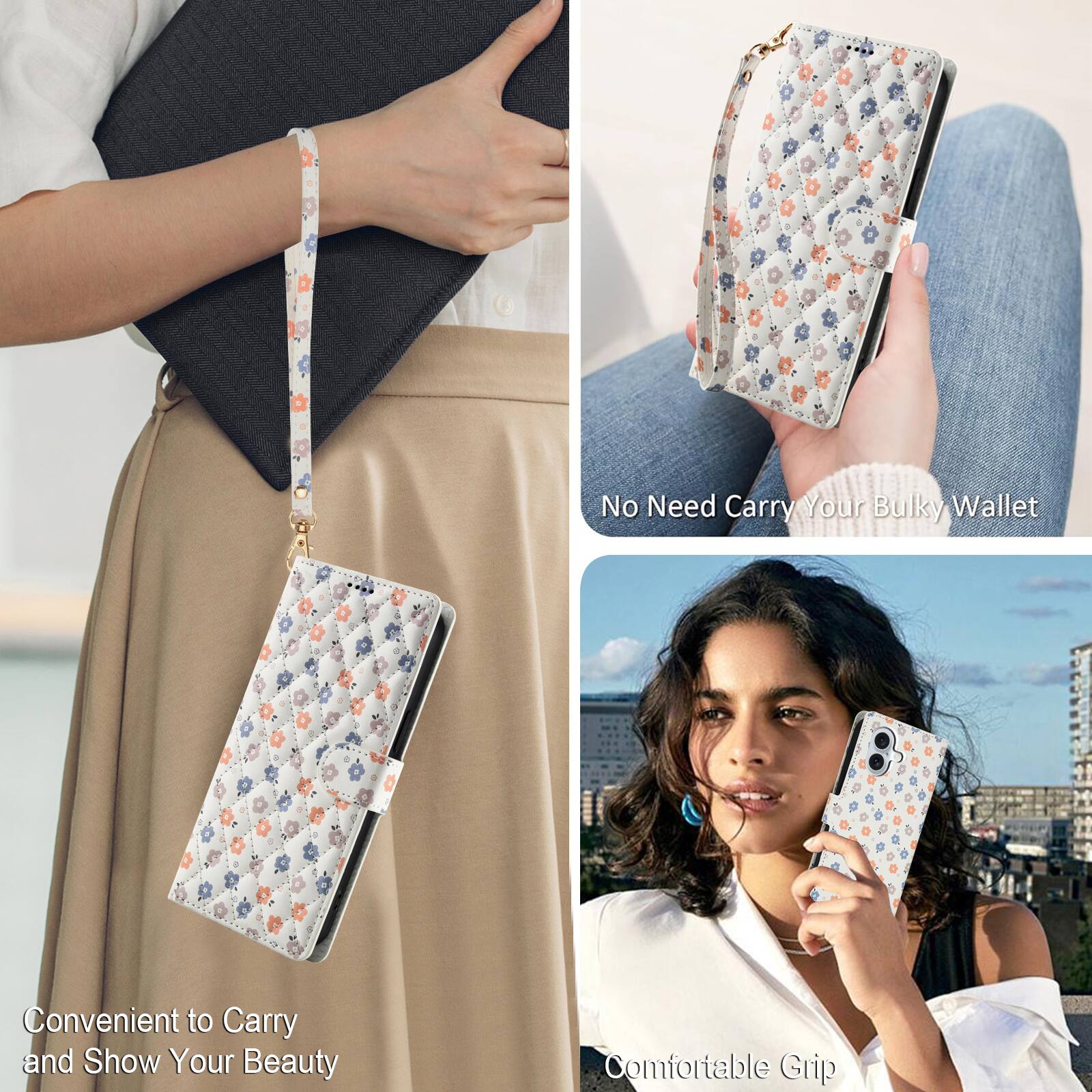 No Need Carry Your Bulky Wallet  
Convenient to Carry and Show Your Beauty  
Comfortable Grip