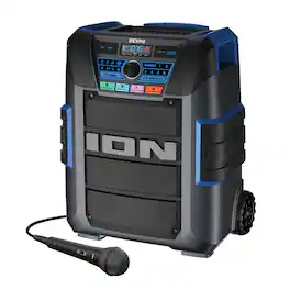 IONI - Ion Ipa150x Explorer Xl Portable Bluetooth All-weather Speaker With Microphone, Stereo-link, And Premium 5-speaker Sound - Black