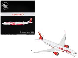 GeminiJets - Airbus A350-900 Commercial Aircraft Air India (VT-JRH) Gemini 200 Series 1/200 & Airplane - White with Striped Tail