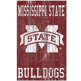 Fan Creations - Mississippi State Bulldogs 11'' x 19'' Heritage Distressed Logo Sign - Multicolor