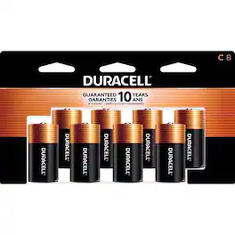 Duracell - Coppertop C Alkaline Batteries 8 pk Carded