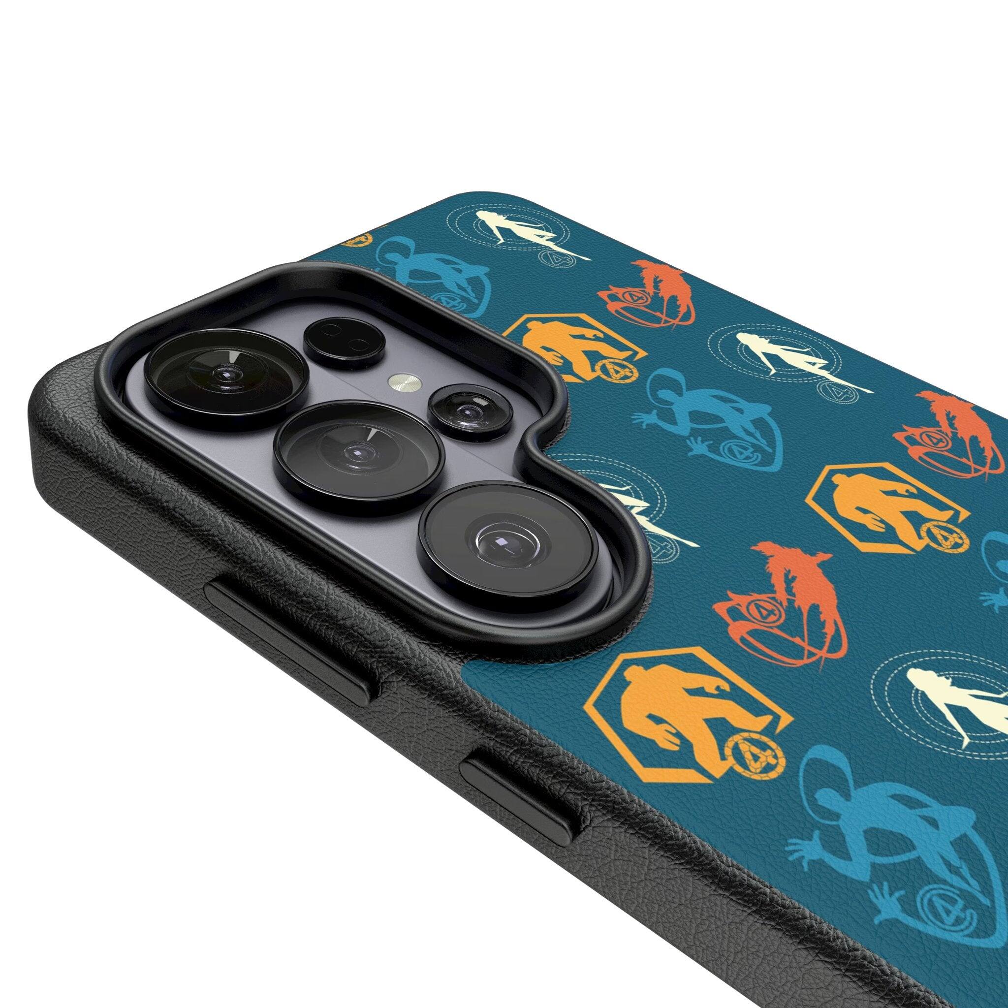 Left. Keyscaper - Marvel Pattern 2 MagSafe Compatible Phone Case - Samsung Galaxy S26 Ultra - Fantastic Four.