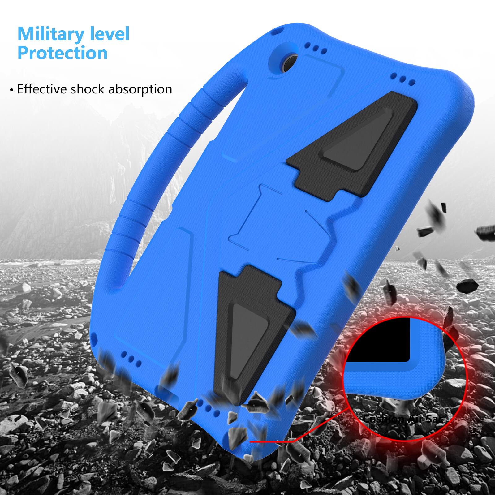 Military level Protection  
Effective shock absorption