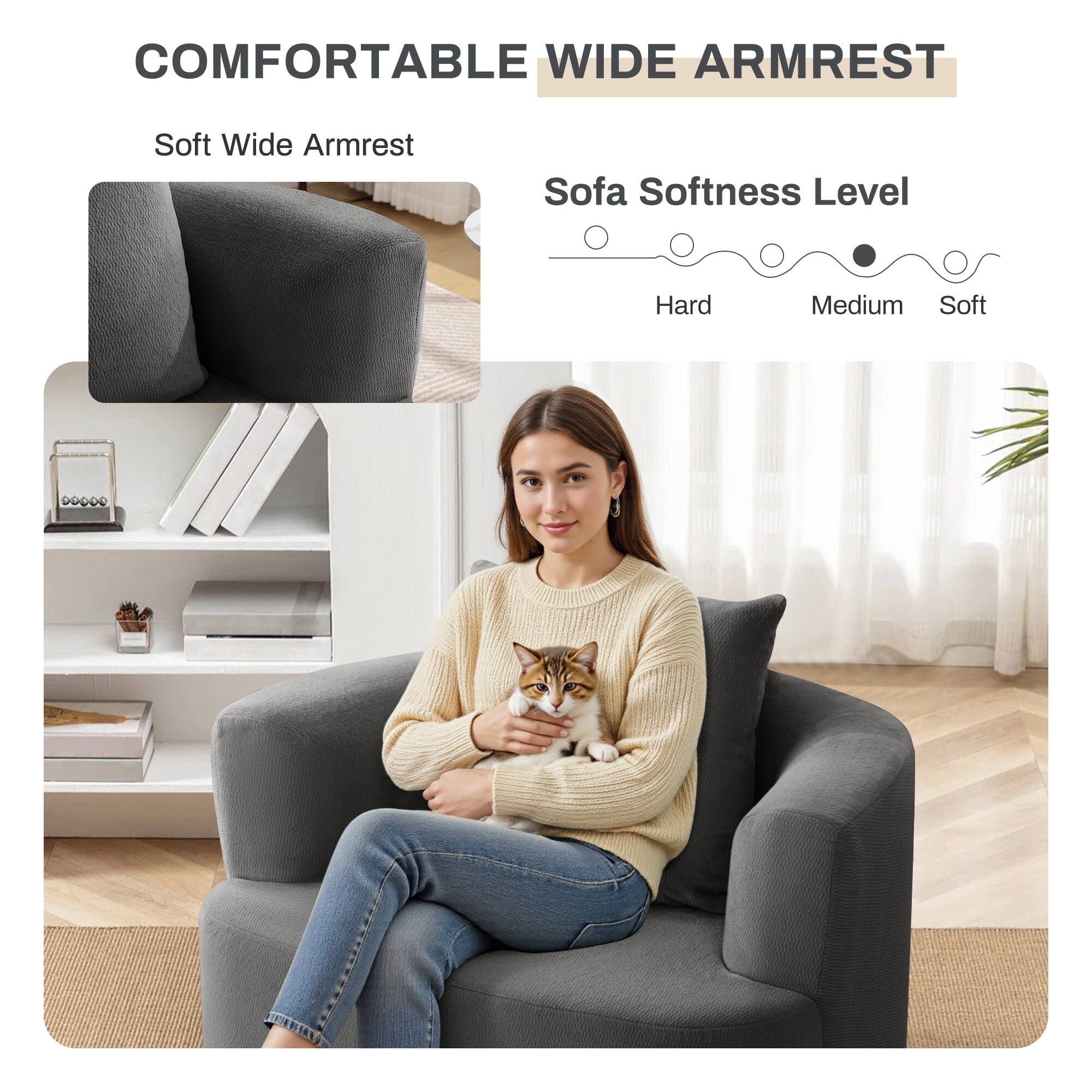 COMFORTABLE WIDE ARMREST

Soft Wide Armrest

Sofa Softness Level
Hard Medium Soft