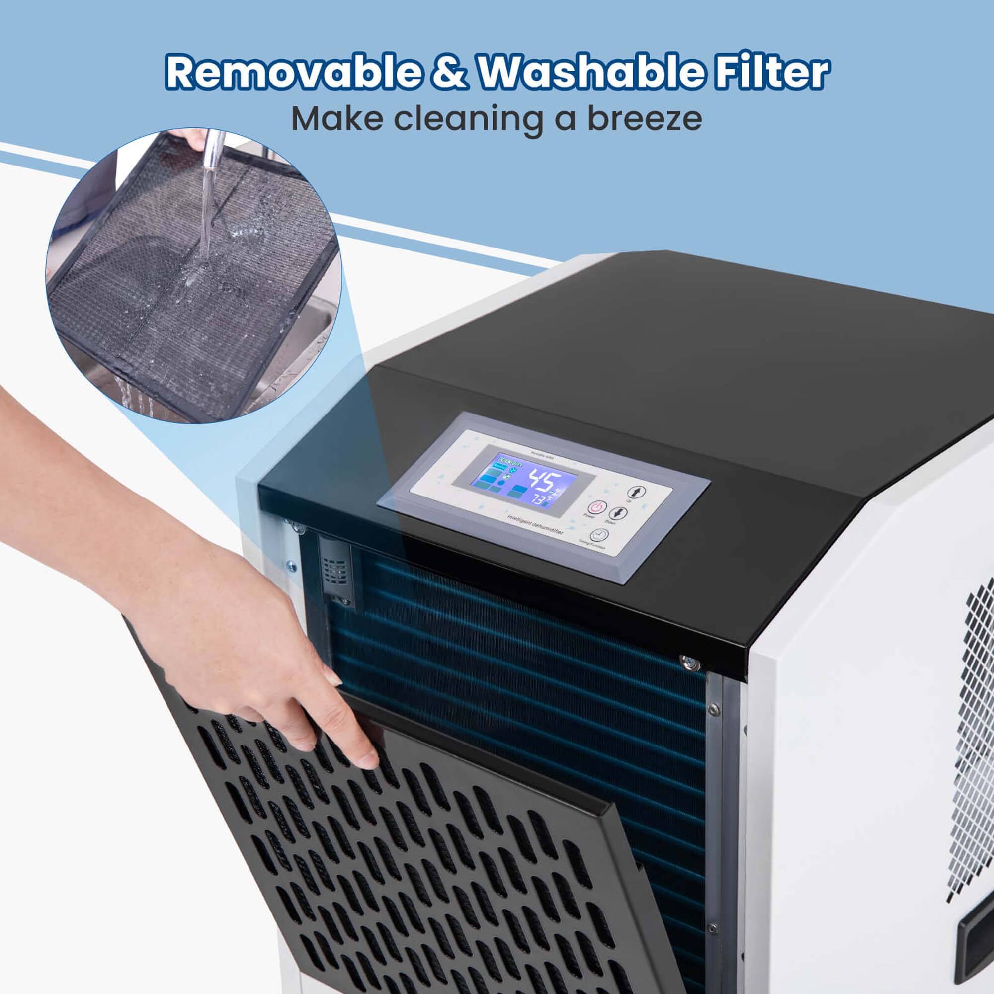 Removable & Washable Filter Make cleaning a breeze