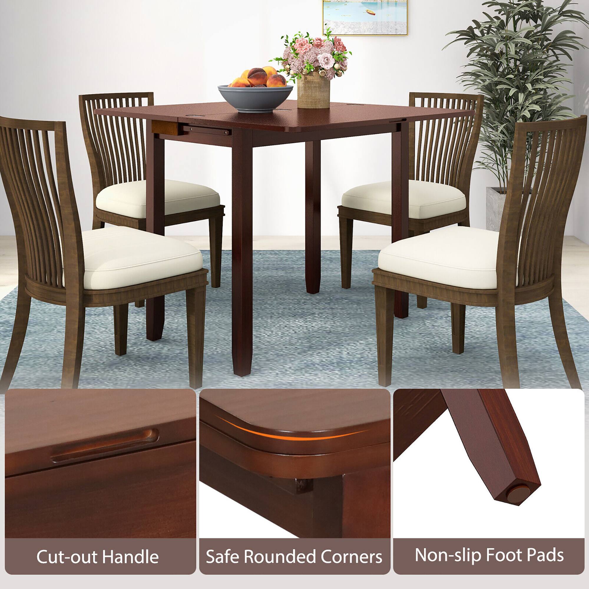 Cut-out Handle  
Safe Rounded Corners  
Non-slip Foot Pads