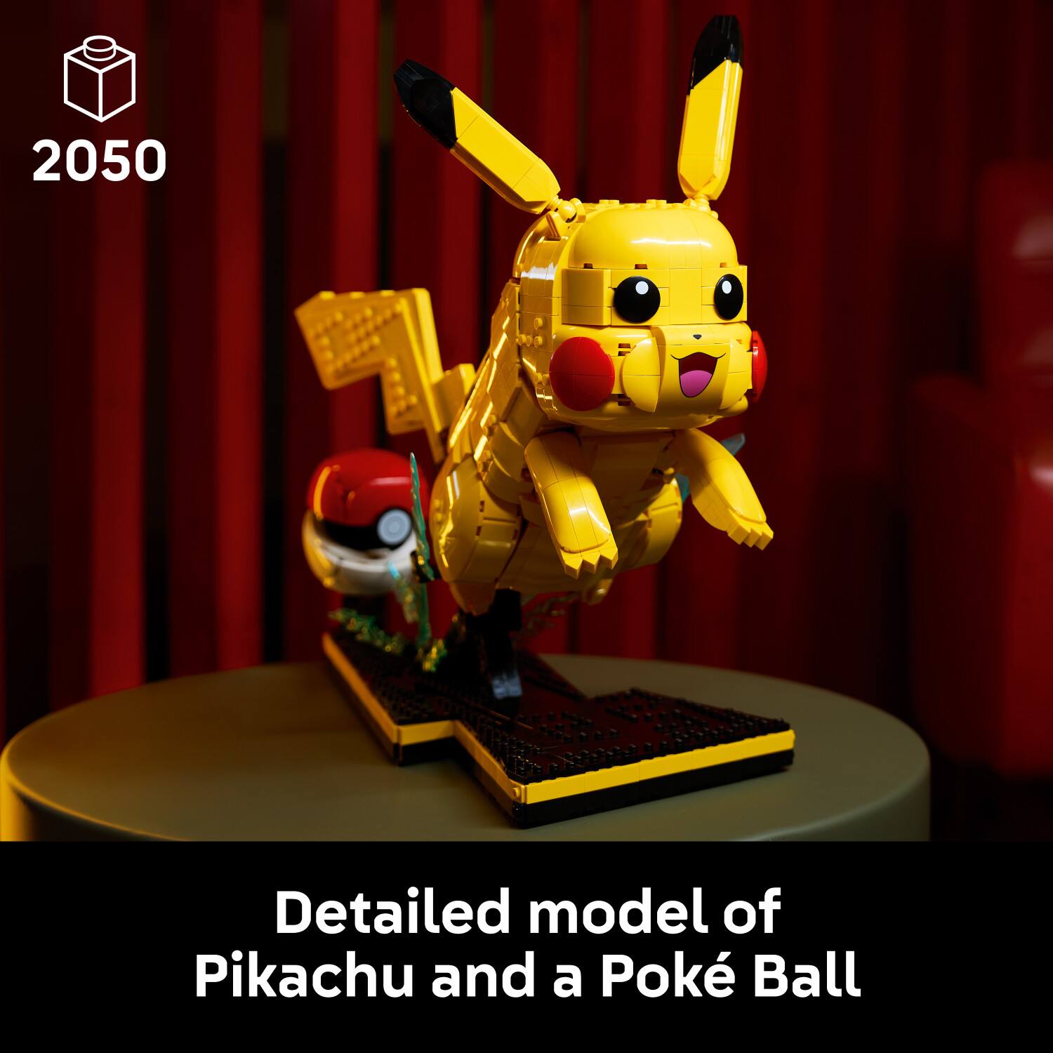 2050 Detailed model of Pikachu and a Poké Ball