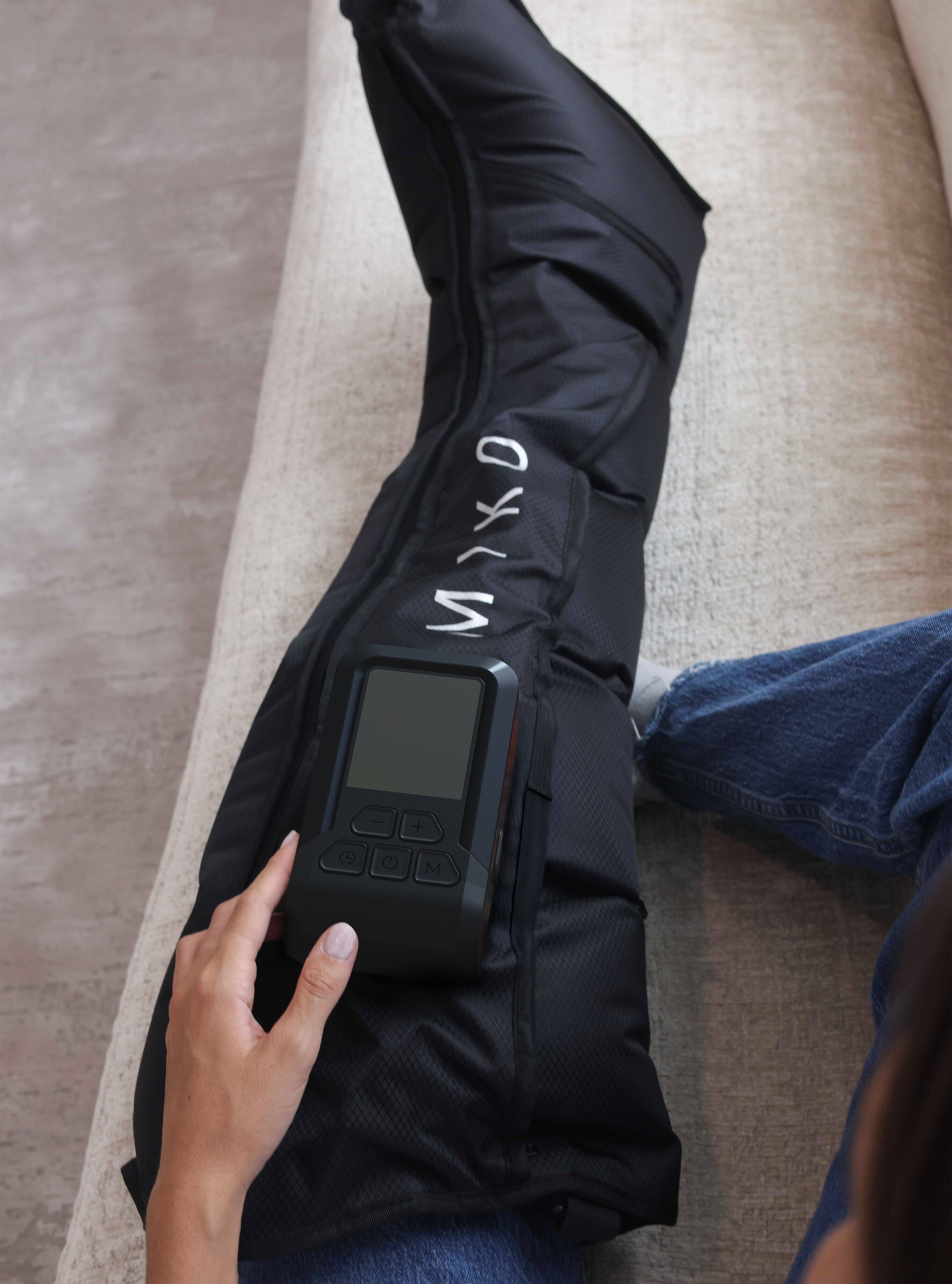 Alt View 5. Miko - Miko Aero Compression Leg Massager with 6 Modes, 4 Intensity Levels, 3000mAh Battery, Advanced Airbag Technology - Black.