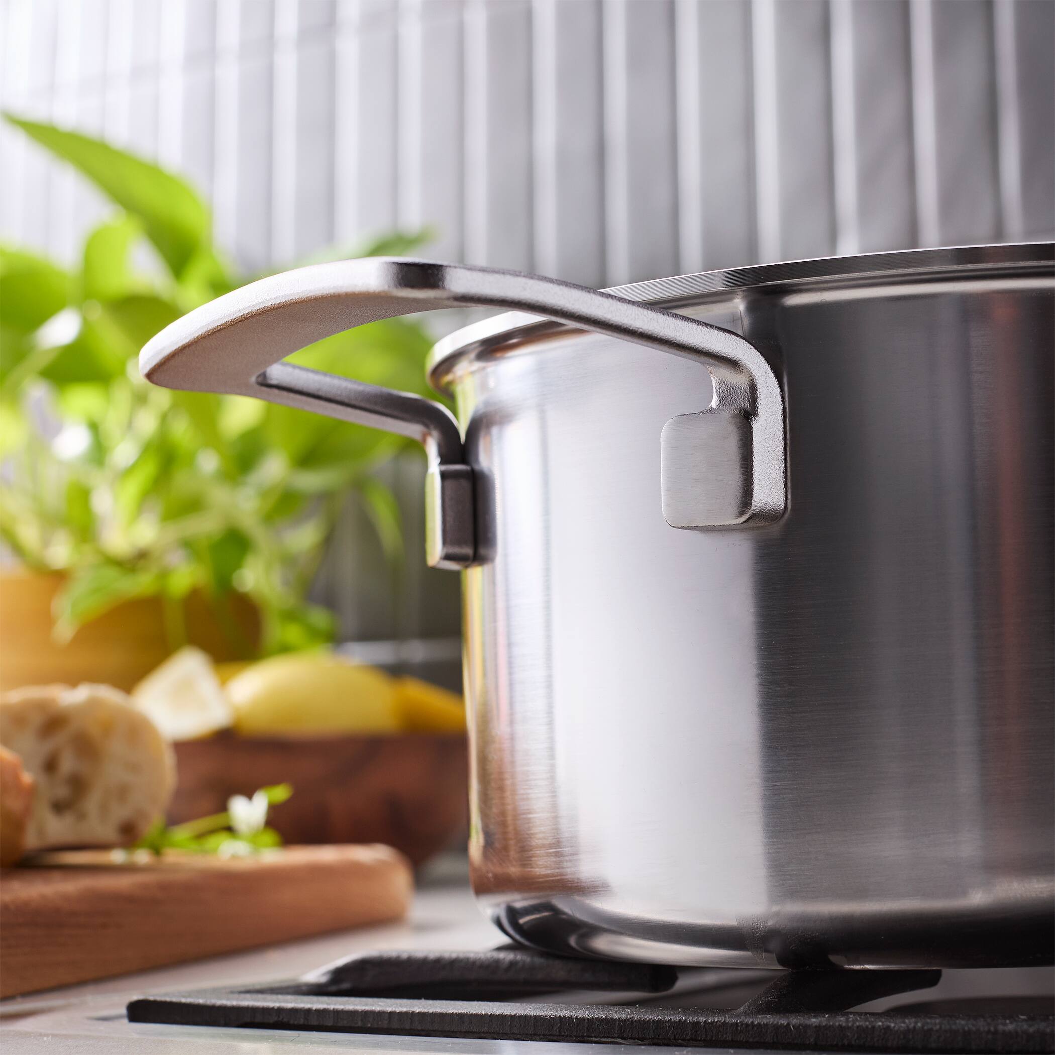Alt View 6. Demeyere - Demeyere Industry 5, 4 qt Saucepan w Helper Handle, 5 Ply Made in Belgium - Stainless Steel.