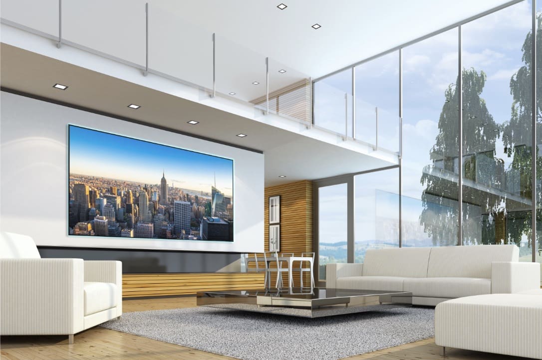 Screen Innovations - Zero Edge – 16:9 – 120” – Black Diamond Fusion 1.0 Gain Ambient Light Rejecting (ALR) Projector Screen