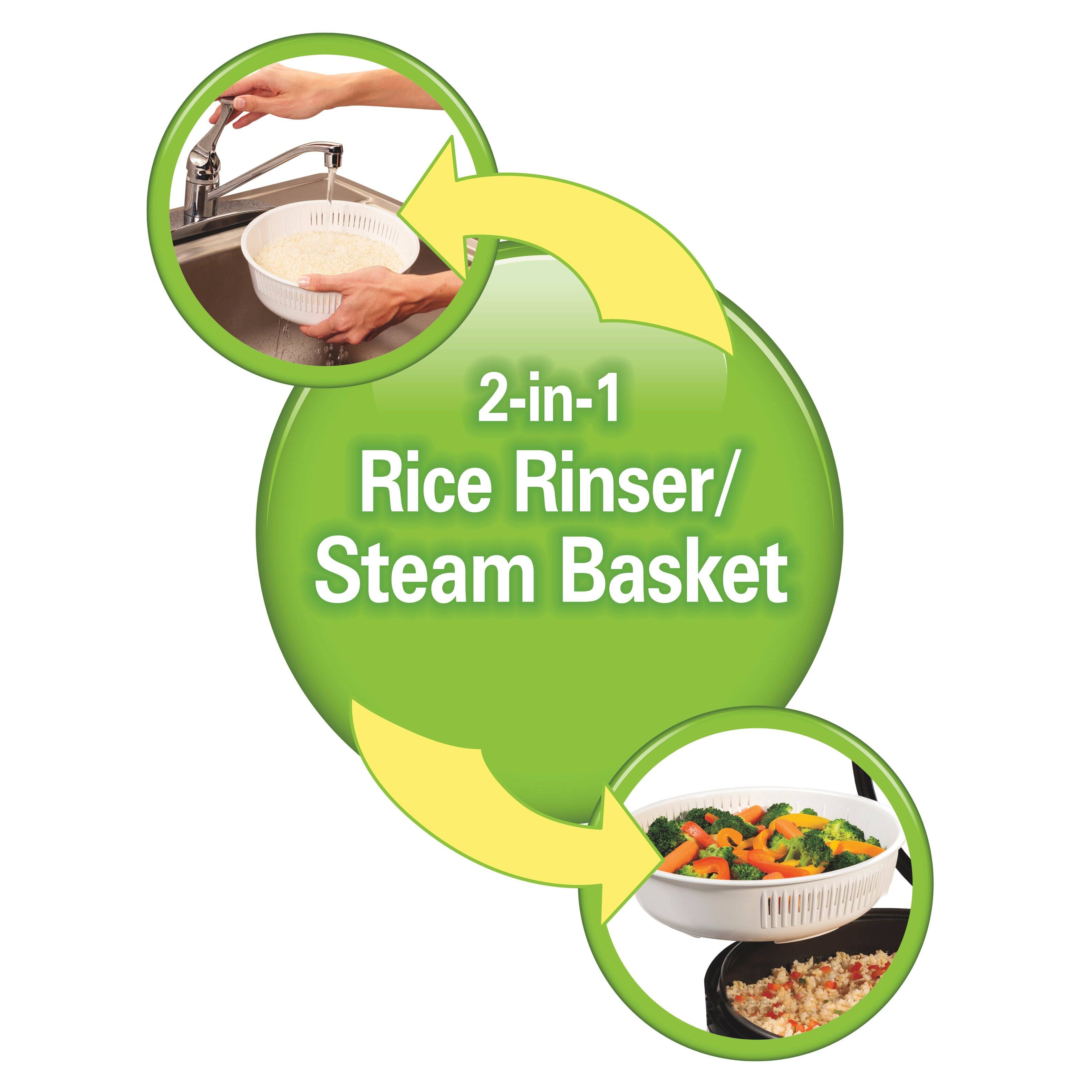 2-in-1 Rice Rinser/Steam Basket