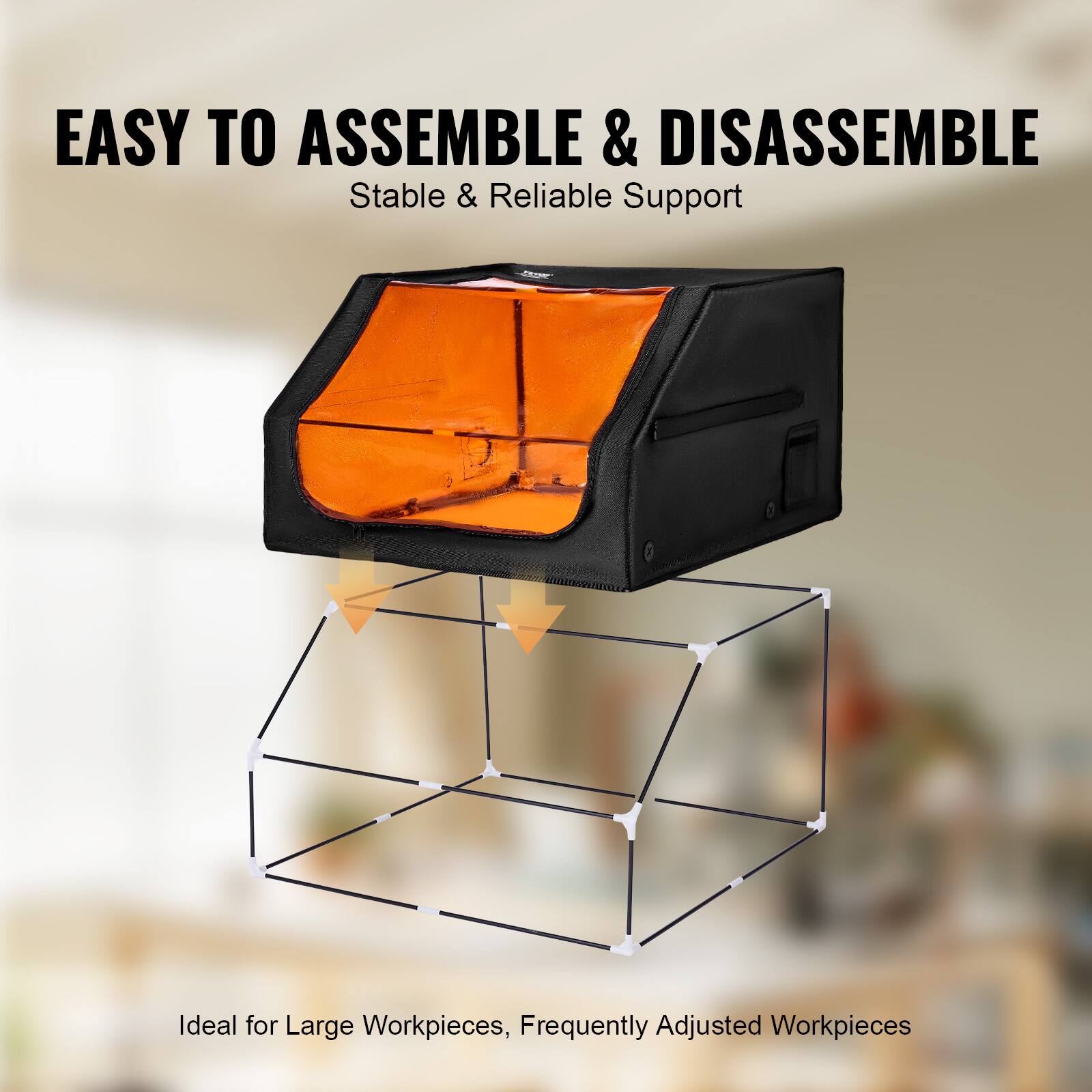 EASY TO ASSEMBLE & DISASSEMBLE  
Stable & Reliable Support  

Ideal for Large Workpieces, Frequently Adjusted Workpieces