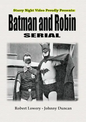 Front. Batman and Robin - DVD.