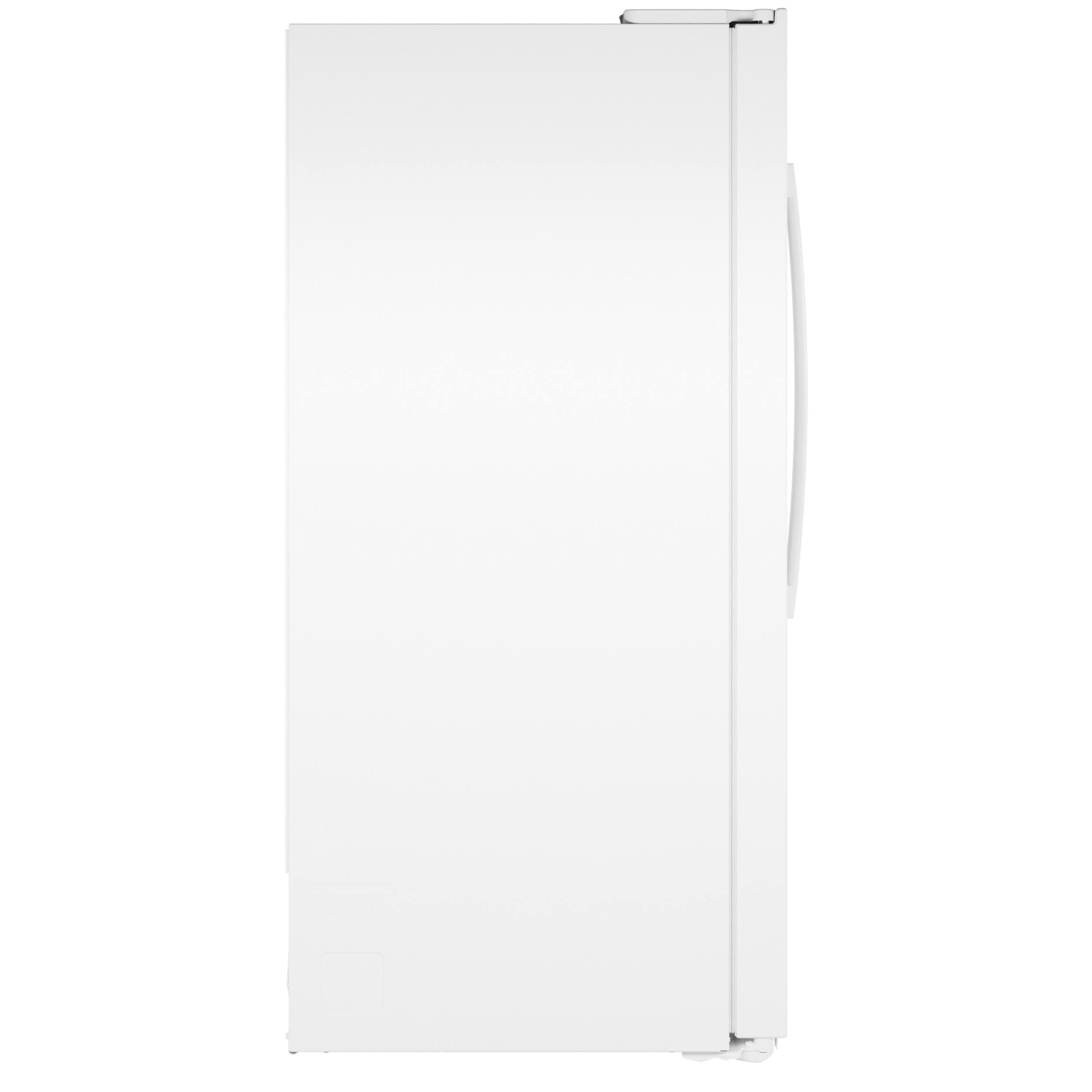 Alt View 29. GE - 36 in. Wide 27.9 Cu. Ft. Side-By-Side Refrigerator with Extra Tall Dispenser and In-Door Icemaker - White.