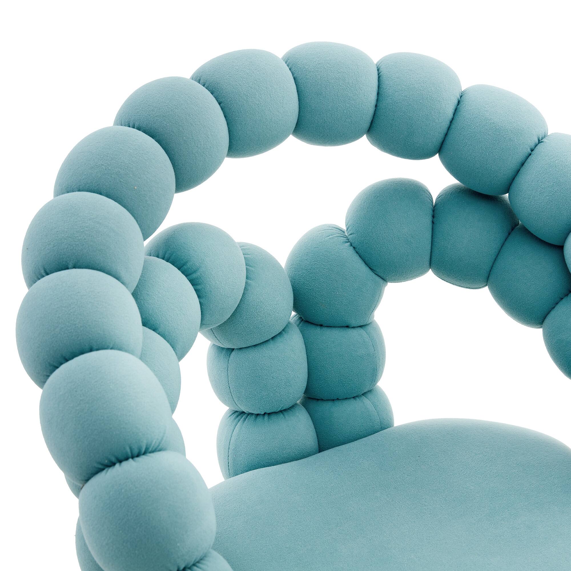 Alt View 9. Loheer - Loheer- Bubble Chair Teal Velvet Office Chair for Home Office and Vanity, Gold Rolling Accent Chair, 2.82 ft - Gold,Teal.