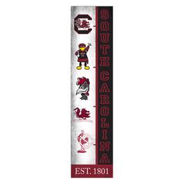 Fan Creations - South Carolina Gamecocks 6" x 24" Progression Wood Sign - Multicolor