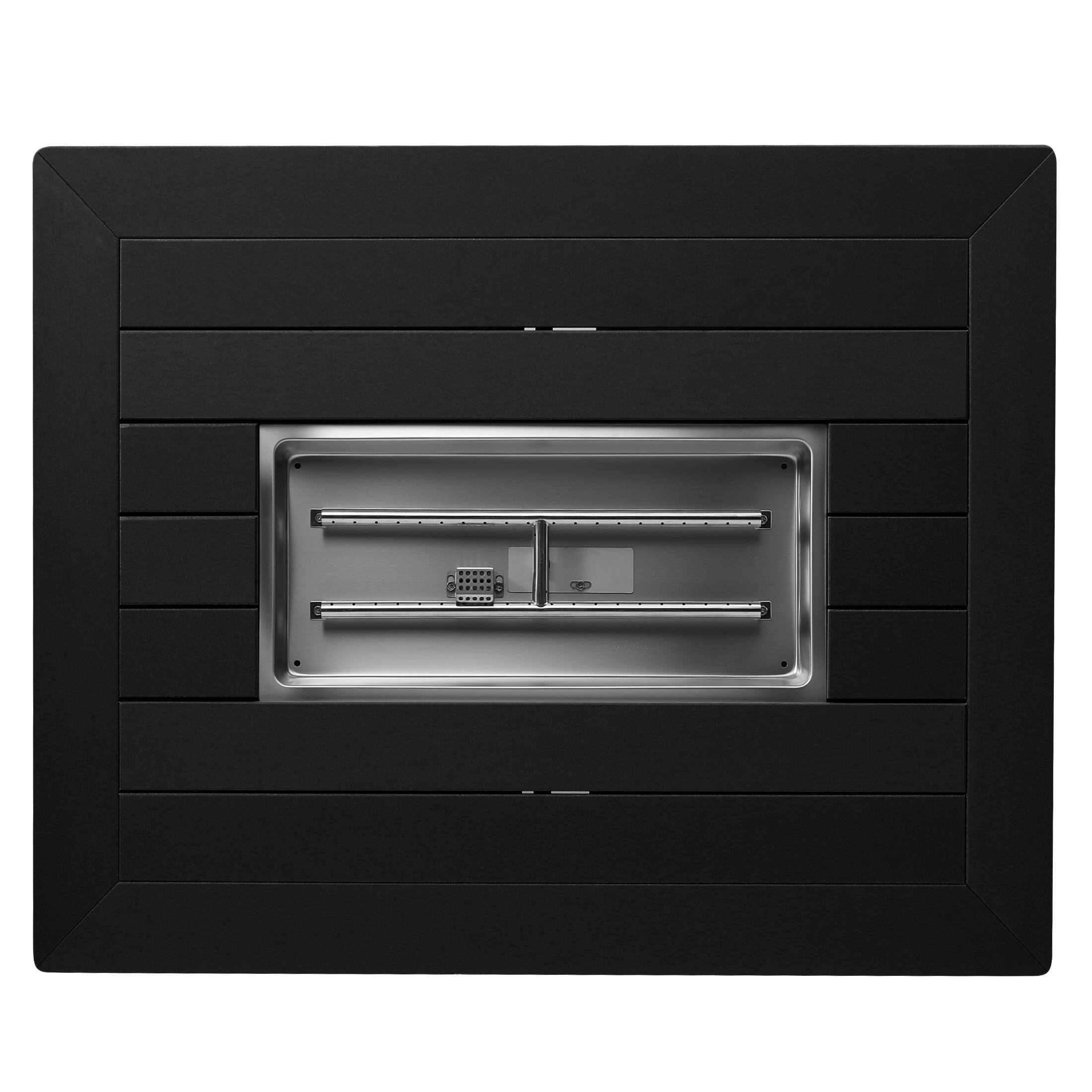 Alt View 2. WestinTrends - WestinTrends Helios 46" Modern Outdoor 55,000 BTU Patio Gas Propane Rectangle Deck Fire Pit Table - Black.