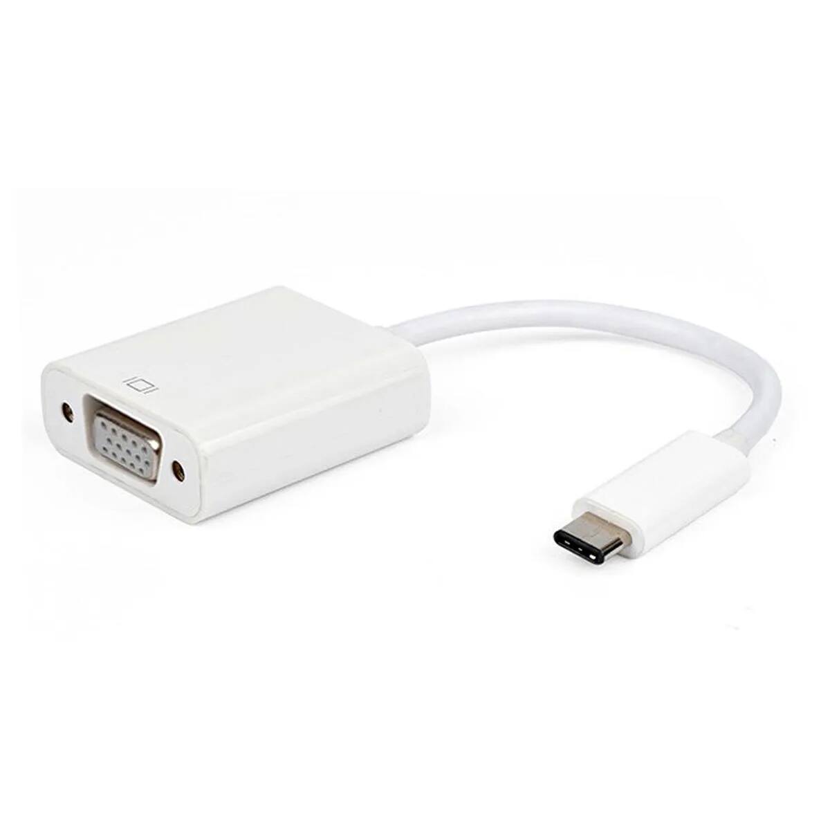 Front. Tera Grand - Tera Grand USB 3.1 Type C Male to VGA Female Adapter, White.